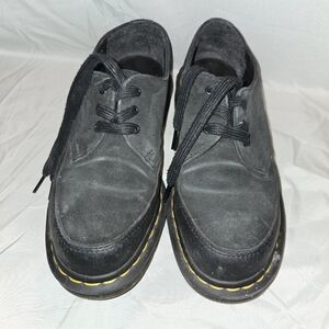 DOC MARTENS BLACK 1461 - Black - Size 6 - Durango Split Suede